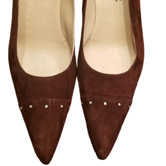 EC | Lumiani | Made in Italy | Brown Suede Style 2½" Heels | Size: 13 - Picture 2 of 16